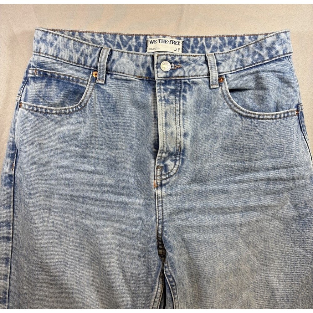 We The Free Deep Trance Jeans Women’s 28 Light Wash Low Rise Boyfriend Denim